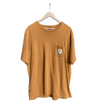STUSSY 1 POCKET LOGO TEE [L]