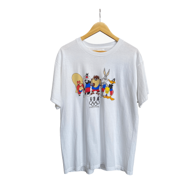 VTG LOONEY TOONS OLYMPIC USA TEE [L]
