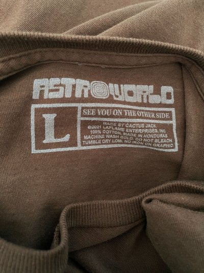 TRAVIS SCOTT ASTROWORLD SCARE BEAR TEE [L]