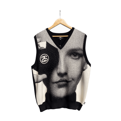 STUSSY PHOTO JACQUARD VEST [L]