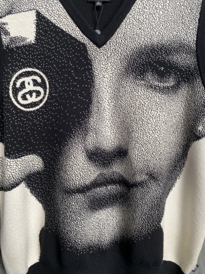 STUSSY PHOTO JACQUARD VEST [L]