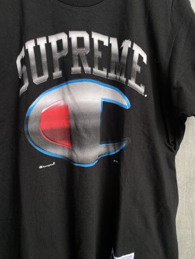 SUPREME X CHAMPION CHROME SS TOP T-SHIRT SS19 [L]