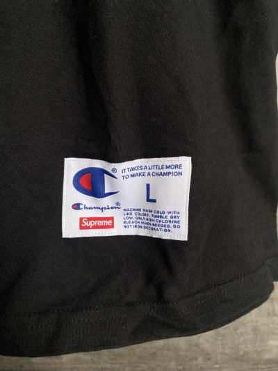 SUPREME X CHAMPION CHROME SS TOP T-SHIRT SS19 [L]