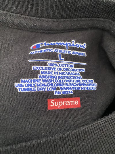 SUPREME X CHAMPION CHROME SS TOP T-SHIRT SS19 [L]