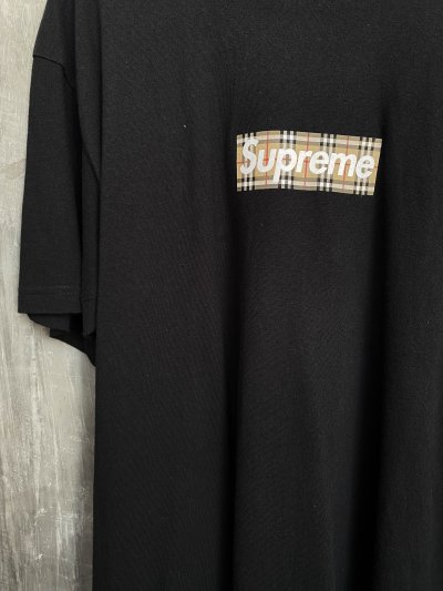 SUPREME BURBERRY BOX LOGO T-SHIRT [XL]