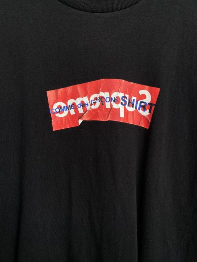 SUPREME CDG BOX LOGO T-SHIRT [L]