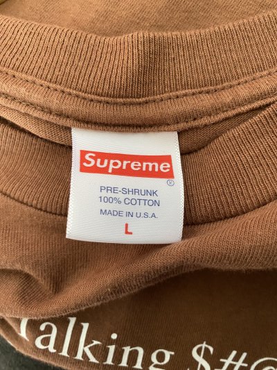 SUPREME STILL TALKING SHIT T-SHIRT [L]