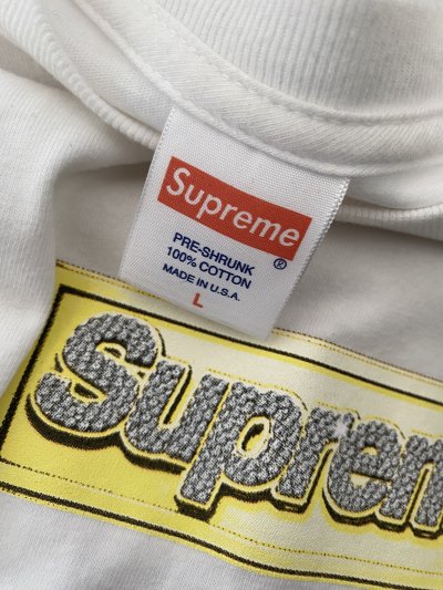 SUPREME BLING LOGO SS13 T-SHIRT [L]