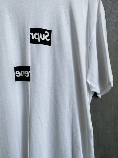SUPREME CDG SPLIT BOX LOGO FW18 T-SHIRT [XL]