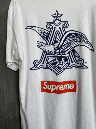 SUPREME X BUDWEISER LOGO SS09 T-SHIRT [XL]