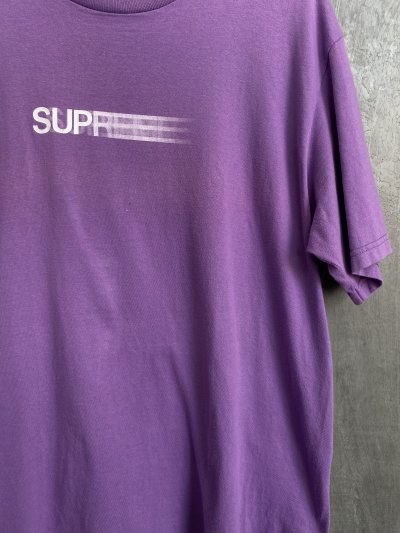 SUPREME MOTION LOGO SS20 PURPLE T-SHIRT [L]