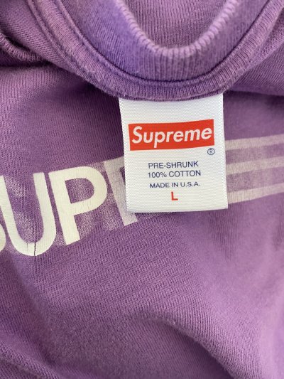 SUPREME MOTION LOGO SS20 PURPLE T-SHIRT [L]