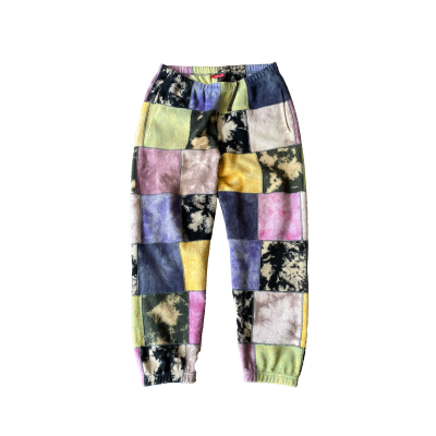 SUPREME PATCHWORK TIE DYE SS19 SWEATPANTS