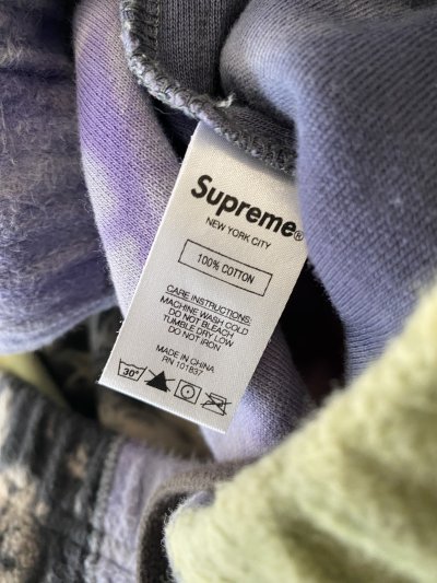 SUPREME PATCHWORK TIE DYE SS19 SWEATPANTS