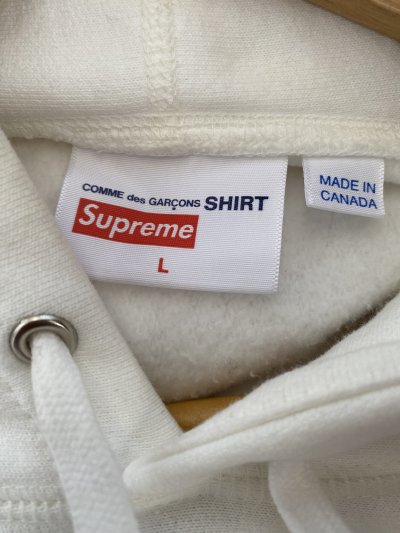 SUPREME COMME DES GARCONS SHIRT  BOX LOGO HOODED SWEATSHIRT SS17 [L]