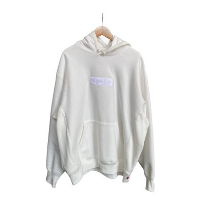 SUPREME WHITE BOX LOGO HOODED SWEATSHIRT FW23