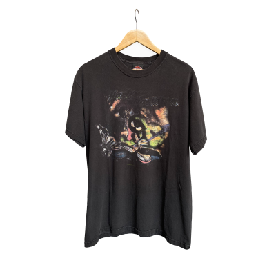 VTG MARVIN THE MARTIAN HARLEY FADED SCREEN T-SHIRT [L]