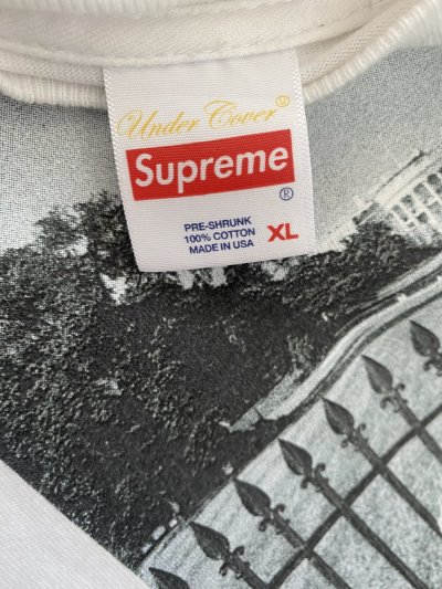 SUPREME UNDERCOVER/PUBLIC ENEMY WHITE HOUSE T-SHIRT