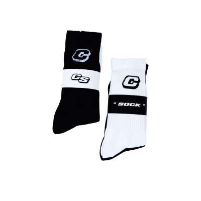 C Sock x2 (Black & White)