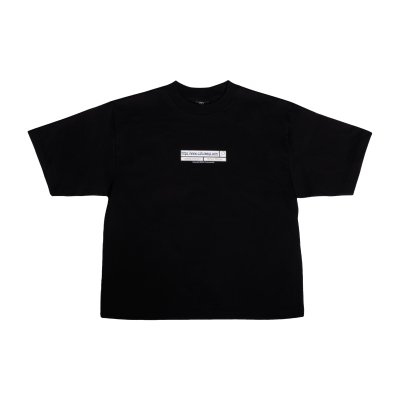 NC VERIFY COLOR BOXY TEE (BLACK)