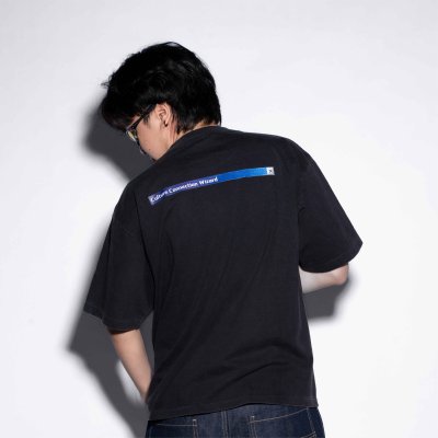 NC CONNECT WIZARD BOXY TEE (BLACK FADED)