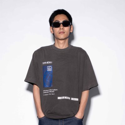 NC CONNECT WIZARD BOXY TEE (BROWN FADED)