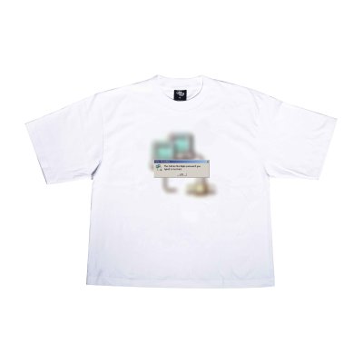 NC DIAL-UP CONNECT BOXY TEE (WHITE)