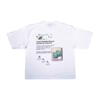NC DIAL-UP CONNECT BOXY TEE (WHITE)