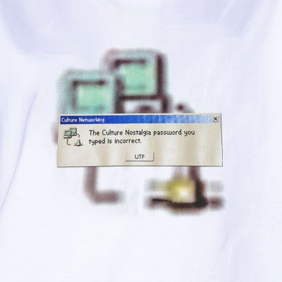 NC DIAL-UP CONNECT BOXY TEE (WHITE)