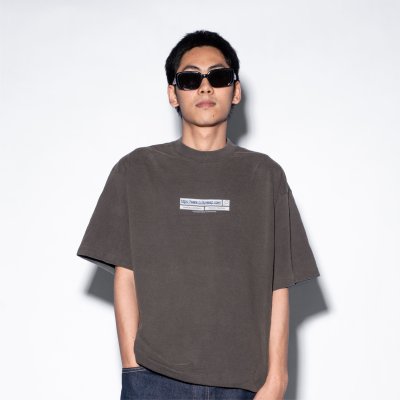 NC VERIFY COLOR BOXY TEE (BROWN FADED)