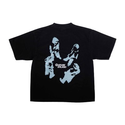 NC BASIC 4X4 BOXY TEE (BLACK FADED)