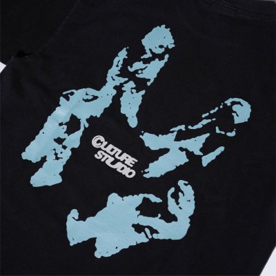 NC BASIC 4X4 BOXY TEE (BLACK FADED)