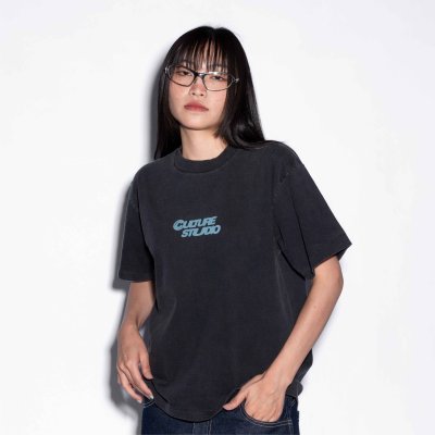 NC BASIC 4X4 BOXY TEE (BLACK FADED)