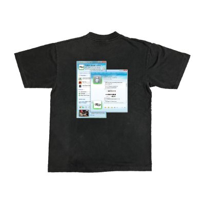 CS MSN TEE (BLACK FADED)