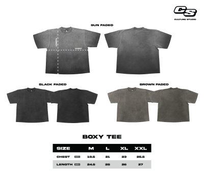 NC CONNECT WIZARD BOXY TEE (BLACK FADED)