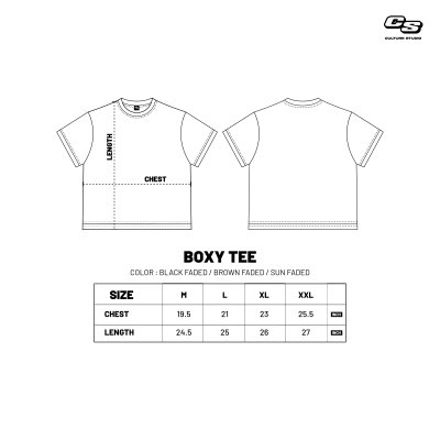 NC CONNECT WIZARD BOXY TEE (BROWN FADED)