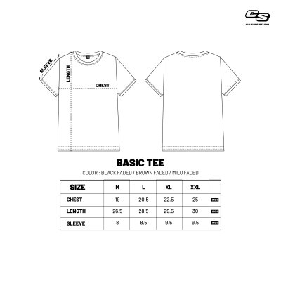 NC CODAK FILM BASIC TEE (BLACK FADED)