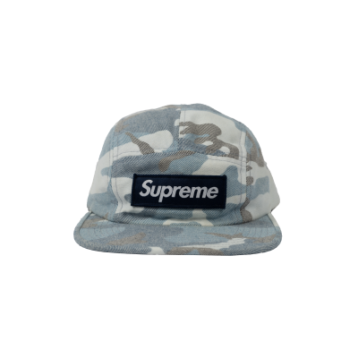 SUPREME WASHED OUT CAMO CAMP CAP  SS19