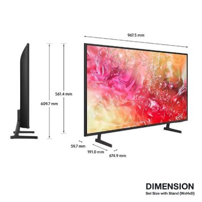 (จัดส่งฟรีพร้อมติดตั้ง) Samsung 4K Crystal UHD Smart TV 43DU7700 ขนาด 43 นิ้ว UA43DU7700KXXT ปี 2024 รับประกันศูนย์เครื่องแท้ 100%