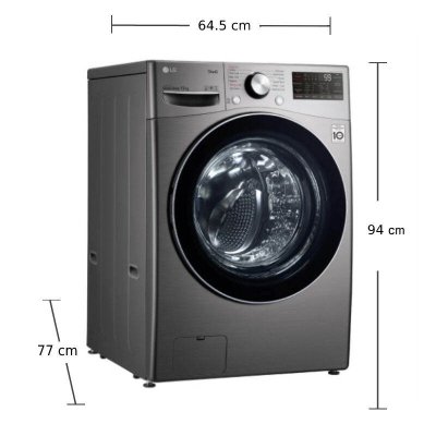(จัดส่งฟรีพร้อมติดตั้ง) LG เครื่องซักผ้าฝาหน้า ระบบ AI DD™ พร้อม Smart WI-FI control ความจุซัก 15 กก. รุ่น F2515STGV