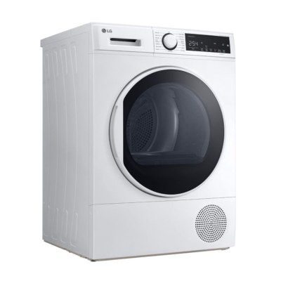 (จัดส่งฟรีพร้อมติดตั้ง) LG เครื่องอบผ้าฝาหน้า ความจุซัก 8 กก.รุ่น RD08NHP5W HEAT PUMP สีขาว