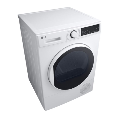 (จัดส่งฟรีพร้อมติดตั้ง) LG เครื่องอบผ้าฝาหน้า ความจุซัก 8 กก.รุ่น RD08NHP5W HEAT PUMP สีขาว