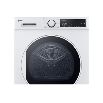 (จัดส่งฟรีพร้อมติดตั้ง) LG เครื่องอบผ้าฝาหน้า ความจุซัก 8 กก.รุ่น RD08NHP5W HEAT PUMP สีขาว