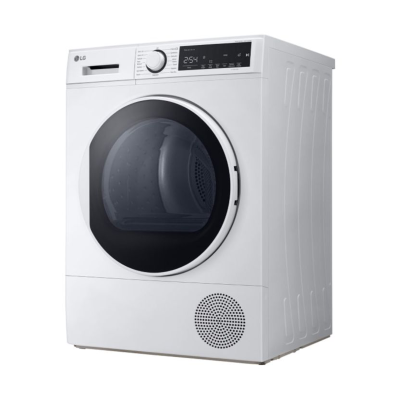 (จัดส่งฟรีพร้อมติดตั้ง) LG เครื่องอบผ้าฝาหน้า ความจุซัก 8 กก.รุ่น RD08NHP5W HEAT PUMP สีขาว