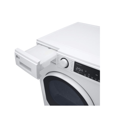(จัดส่งฟรีพร้อมติดตั้ง) LG เครื่องอบผ้าฝาหน้า ความจุซัก 8 กก.รุ่น RD08NHP5W HEAT PUMP สีขาว