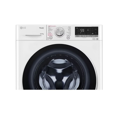 (จัดส่งฟรีพร้อมติดตั้ง) LG เครื่องอบผ้าฝาหน้า ความจุซัก 10 กก.รุ่น RV10VHP3W1 อินเวอร์เตอร์