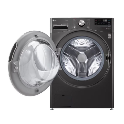 (จัดส่งฟรีพร้อมติดตั้ง) LG เครื่องซักผ้าฝาหน้า ระบบ AI DD™ ความจุซัก 24 กก.พร้อม Smart WI-FI รุ่น F2725SVRB สีดำ