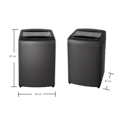 (ส่งฟรีพร้อมติดตั้ง) LG เครื่องซักผ้าฝาบน ระบบ Inverter ความจุซัก 16 กก. รุ่น T2516VBTB