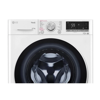 (จัดส่งฟรีพร้อมติดตั้ง) LG เครื่องซักผ้าฝาหน้า ระบบ AI DD™ ความจุซัก 10 กก./ อบ 7 กก. พร้อม Smart WI-FI รุ่น FV1410H4W สีขาว