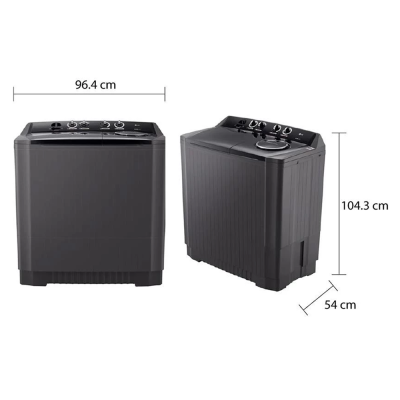 (จัดส่งฟรีพร้อมติดตั้ง) LG เครื่องซักผ้า 2 ถัง  รุ่น TT18NAPG ซัก 18 KG ถังปั่นหมาด 10 กก.